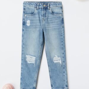 Girls Distressed Slim Fit Jeans