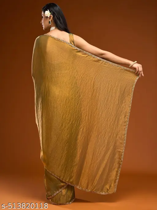 Zimichoo Two Tone Chiffon Saree - Image 3