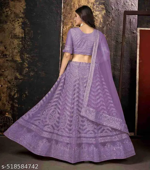 Kids girl Embroidery Work Semi Stitched Lehenga choli - Image 2