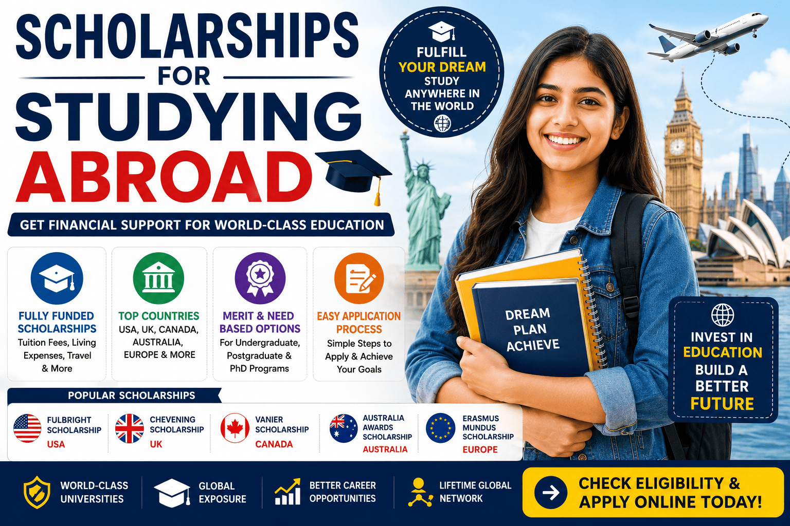 Scholarships for Studying Abroad 2026: Complete Guide for Indian Students